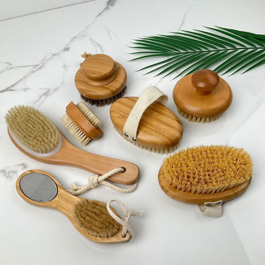 Natural Wooden Body Scrub Brush