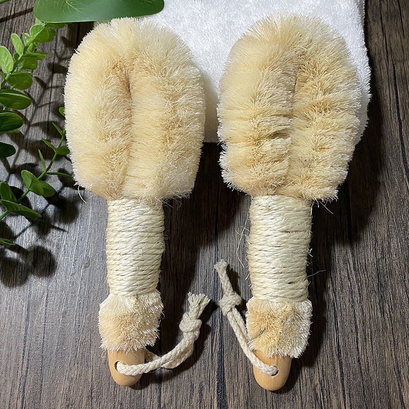 Natural Wooden Body Scrub Brush