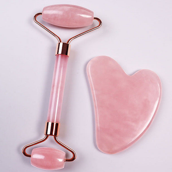 Jade Facial Roller & Gua Sha Set