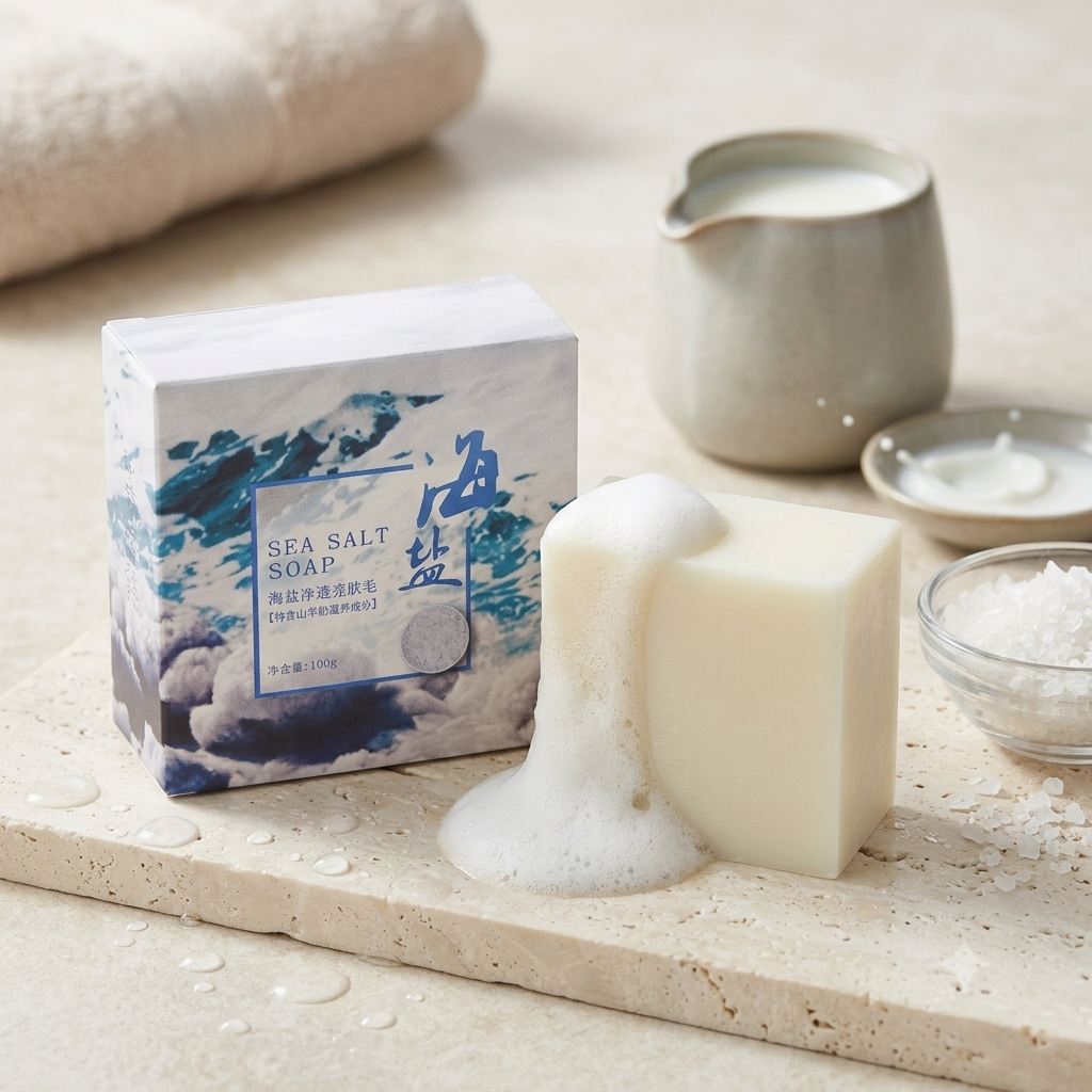 Goat Milk & Sea Salt Cleansing Soap Bar