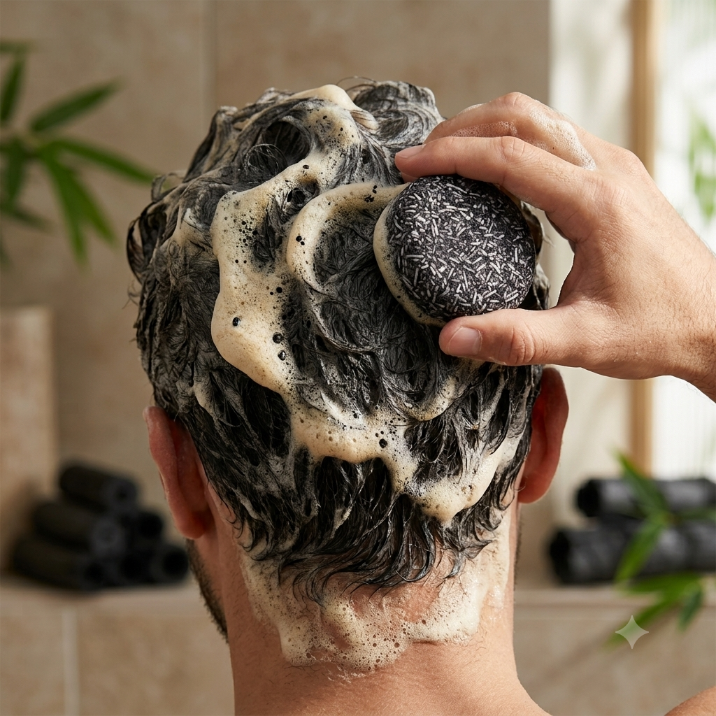 Bamboo Charcoal Herbal Shampoo Ba