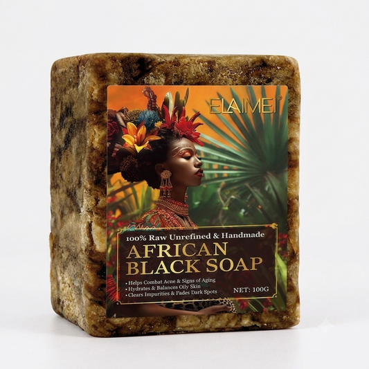 African Black Cleansing Soap Bar