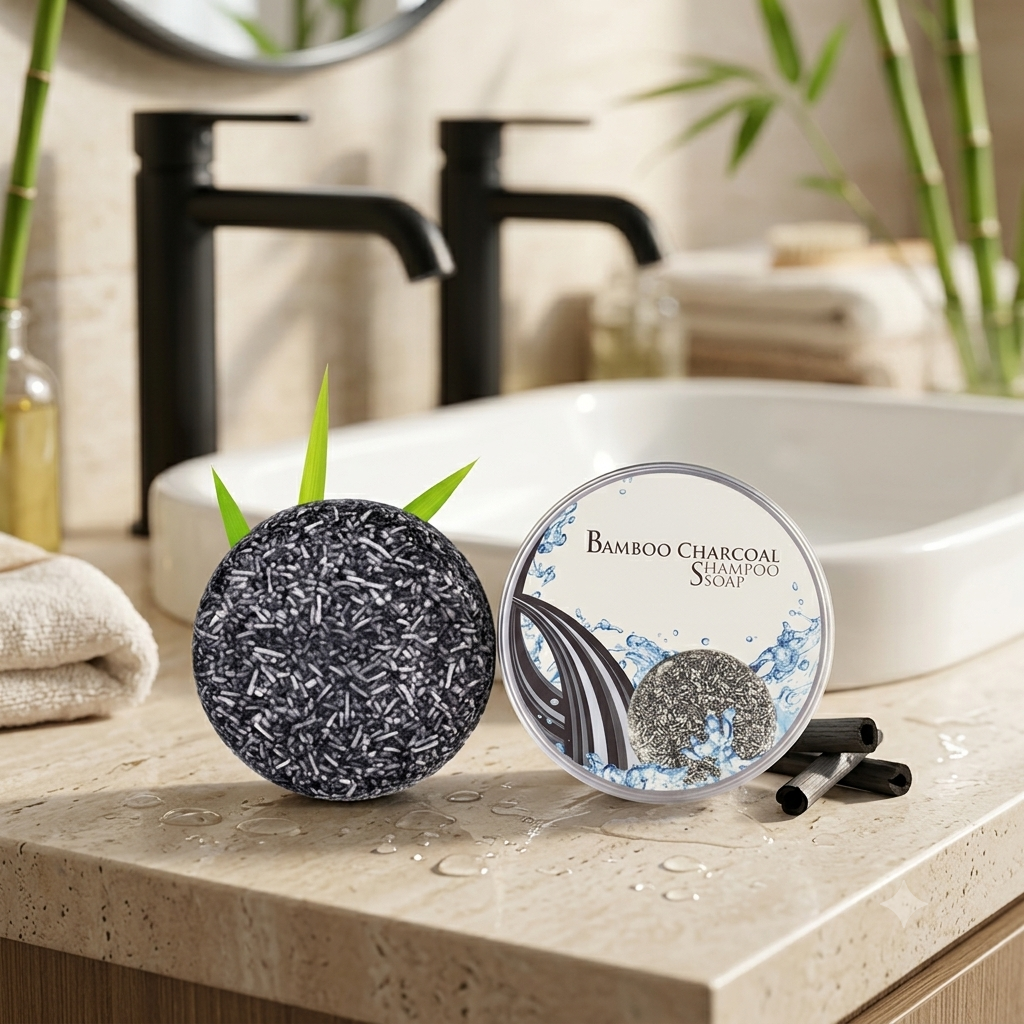 Bamboo Charcoal Herbal Shampoo Ba